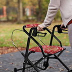 LedBack Christmas Decor Walker Accessories Rollator Walker Seat and Backrest Covers Soft Dust Cover for Seniors in Assisted Living Christmas Elk 2 Piece Walker Seat Cover Set