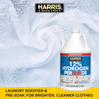 HARRIS 12% Concentrated Food Grade Hydrogen Peroxide, 128oz, for Kitchen, Bath, Laundry, Home and Garden with Easy Fill Funnel