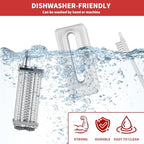 Meat Tenderizer for KitchenAid Household Stand Mixers, Stainless Steel Meat Cube Tenderizer Tool, Mixers Accessories Attachment for All Models KitchenAid, White