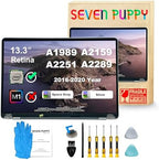 Screen Replacement for Pro A1989 A2159 A2289 A2251 2018 2019 2020 Year 13.3" Retina LCD Display Assembly EMC 3214 3358 3301 3456 3348 2560x1600 (Space Grey)