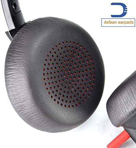 Voyager Focus UC Ear Pads - Replacement Ear Cushion Cover Compatible with Poly Voyager Focus UC, Plantronics Voyager Focus UC B825 Binaural, BLACKWIRE 5220 5210 7225, Voyager Focus 2 UC USB-A Headset