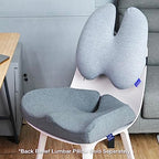 C CUSHION LAB Patented Pressure Relief Seat Cushion for Long Sitting Hours on Office/Home Chair, Car, Wheelchair - Extra-Dense Memory Foam for Hip, Tailbone, Coccyx, Sciatica - Wellness Green
