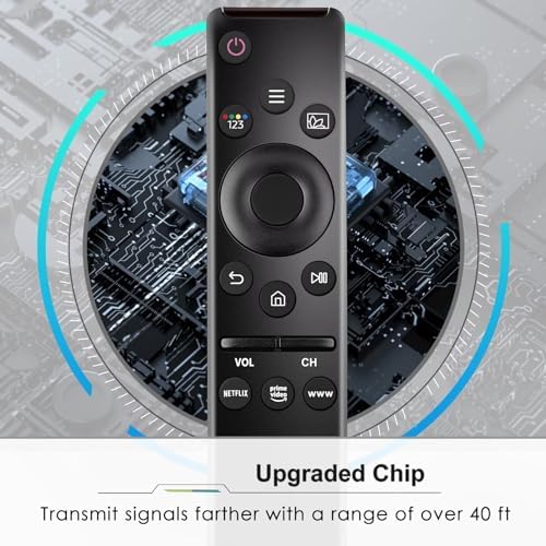 Universal Remote Control Compatible for All Samsung TV LED QLED UHD SUHD HDR LCD Frame Curved Solar HDTV 4K 8K 3D Smart TV Remote Replacement, with Buttons for Netflix, Prime Video, WWW