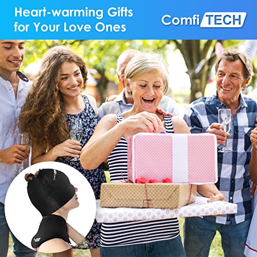 ComfiTECH Ice Hat for Migraine & Headache Relief - Gel Pack Wrap for Neck & Cervical Pain - Sinus, Stress & Surgery Recovery Care Package