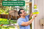 RESCUE! Outdoor Disposable Hanging Fly Trap - 24 Traps