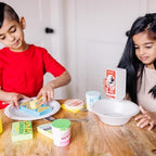 Melissa & Doug Fridge Food Wooden Play Food Set - 9 Pieces Pretend Play Kitchen Accessories, For Kids Kitchen, Wooden Grocery Sets For Kids Ages 3+