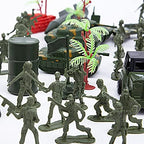 AMOR PRESENT 307 PCS Army Men Military Playset, Army Toys Soldier Playset Plastic Toy Soldiers Figures and Accessories with Vehicles, Aircraft, Tanks, Missiles