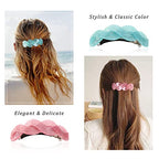 3 Pcs Large Retro Women's Hair Barrettes, French Hair Pins, Thick Hair Clasps and Accessories (fine powder1)
