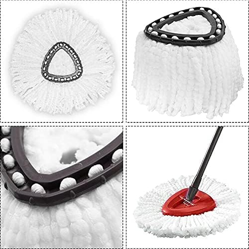 8 Pack Mop Heads Replacement for O-Ceda Easy Wrin Spin Mop, Microfiber Spin Mop Refills, Easy Cleaning Mop Head Replacement