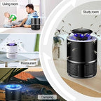 Bug Zapper, Electric Mosquito & Fly Zappers/Killer - Insect Attractant Trap Powerful Bug Zapper Light, Hangable Mosquito Lamp for Home, Indoor, Outdoor, Patio (Black)