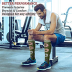 CHARMKING Compression Socks for Women & Men (8 Pairs) 15-20 mmHg Graduated Copper Support Socks are Best for Pregnant, Nurses - Boost Performance, Circulation, Knee High & Wide Calf (L/XL, Multi 53)
