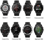 ISABAKE Band for Garmin Forerunner 935/Forerunner 945/955/965/Forerunner 745,Compatible with Fenix 5/ Fenix 5plus/ Fenix 6/ Fenix 6 Pro/Approach S60,Soft Silicone 22mm Replacement Bands