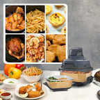 200PCs Air Fryer Paper Liners for Ninja Crispi, Non-Stick and Disposable, Fits Ninja Crispi FN101GY, 100 Large for 4-Qt & 100 Small for 6-Cup Container, Bleach-Free Square/rounded Paper Accessories.