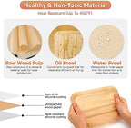 Air Fryer Paper Disposable Liners, 100PCS 8.6x5.5 inch Rectangular Food Grade Parchment Liners,for Ninja Foodi Dual and others 8QT 10QT, Non-stick Oil-proof Water-proof Accessories Baking Paper