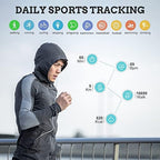 FILIEKEU Men Smart Watch for Android iOS, Bluetooth Calls Voice Chat with Heart Rate/Sleep Monitor Fitness Tracker, 1.3" Full Touch Screen IP67 Waterproof Stainless Steel Activity Tracker for Men