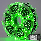YEGUO Green Christmas Lights, 500 LED String Lights Outdoor Waterproof, 8 Modes 165ft Christmas Lights Plug in