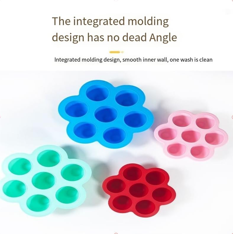 Silicone Egg Bites Molds Air Fryer Mold, Pink Instant Pot Egg Bite Molders Pastel Muffin Cupcake Pan Mold for Cooker Accessories