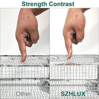 SZHLUX 2-Pack Rat Trap, Humane Mouse Traps Work for Indoor and Outdoor,Small Rodent Animal-Mice Vole Chipmunk Hamsters Live Cage,Catch and Release(SZ-SL2614X2S)