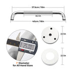 Grab Bars for Shower, 1 Pack 16-Inch Anti Slip Shower Handles for Elderly, Safety Shower Grab Bar, Stainless Steel Handicap Grab Bars for Bathroom (Polished Nickel 1" Diameter)