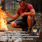 Rutland 50B Safe Lite Fire Starter Squares, 144 Squares
