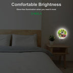 EKOBLA Autumn Harvest Night Light Wine with Grapes Night Lights Plug into Wall, Dusk to Dawn Sensor Nightlight for Stairway/Hallway/Kitchen, 0.5W Sleep Friendly for Boys Girls Seniors Elderly