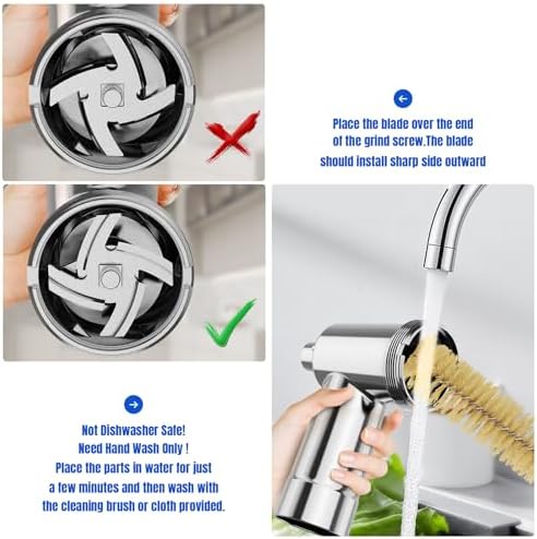 Metal Food Grinder Attachments for KitchenAid Stand Mixers, Meat Grinder, Sausage Stuffer, Perfect Mixer Attachment for KitchenAid Mixers, 15pcs Meat Grinder Accessories Set, Silver