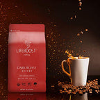 Lifeboost Coffee 3 Pack Dark Roast Ground Coffee - Low Acid Single Origin USDA Organic Coffee - Non-GMO Ground Coffee Beans Dark Roast Third Party Tested For Mycotoxins & Pesticides - 12 Ounces