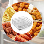 8 inch Square Air Fryer Rack, Set of 3, Stackable Multi-Layer Stainless Steel Dehydrator Rack, Square Airfryer Accessories for Cosori, Instant Vortex, Nuwave Air Fryer, Ninja Foodi Grill