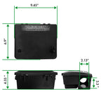 Large Rat Bait Stations 4 Pack, Effective Mouse Bait Station for Home Garden and Outdoors, This Rodent Bait Station Keeps Children and Pets Safe (Bait is not Included)