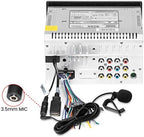 weishan 3.5mm Car Microphone 16ft External Assembly Mic Replacement for Boss JVC Sony Pioneer Vehicle Head Unit Enabled Stereo Radio CD GPS DVD with 2.5mm Adapter