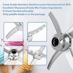 Paddle Compatible with Ninja Ice Creami Makers NC501 Series, Ice Creami Replacement Blade,Replacement Parts Accessories Compatible with Ninja NC500, NC501, NC501H, NC501HBL, NC501HGN and CN501CO