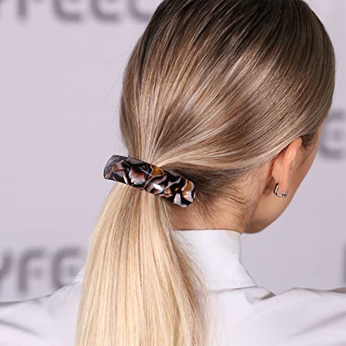 Large Hair Barrettes for Women Fine Thick Hair, French Barrette Hair Clips Ponytail Clamps Clasp Stylish Hair Accessories- 3Pcs (Black, Brown, Green)
