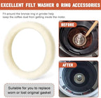 BES870XL Felt Washer Lower Burr for Breville Espresso Machine Grinders, SP0001575 Replacement Accessories for Breville Barista Express 870/876/878/880/980, Coffee Machine Cleaning Gasket, 8 Pack