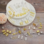Fscwlmon 260 Pcs Hair Jewelry for Braids,Hair Beads Accessories for Dreadlock,Metal Hair Clips Cuffs Rings,Loc Rave Hair Charm Decorations Adjustable Kits for Men Women Gold and Silver