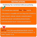 Pro Extractor Blade Assembly for Ninja Blender, 7 Fins Blender Blade Replacement fit for Nutri Ninja Blender, Blender Replacement Parts 409KKU641 compatible with BL480 BL640 BL642 BL680 BL682 NN102