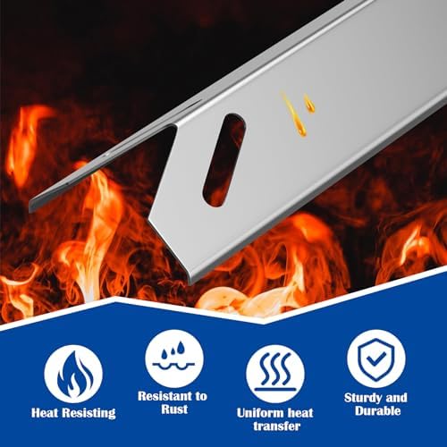 SafBbcue Heat Plates Replacement for Cuisinart GAS9456AS GAS9456ASO Grill Replacement Parts, Expert Grill BG2824BP BG2824BN XG16-096-034-00, Member's Mark GAS0565AS GAS056ASO Grill Accessories