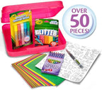 Crayola All That Glitters Art Case (50+pcs), Glitter Crayons & Coloring Supplies, Kids Art Set, Gifts for Girls & Boys, Ages 5+