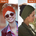 Tyfthui 8 Pack Wide Headbands for Women, Extra Large Head Wraps Hair Accessories for Women (Color E)