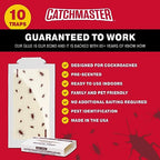 Catchmaster Roach Trap Glue Boards 10-Pk, Adhesive Bug Catcher, Scorpion, Spider, Cricket, & Cockroach Traps for Home, Bulk Glue Traps for House & Garage, Pet Safe Pest Control