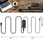 19.5V 3.34A 65W Laptop Charger Replacement for Dell Latitude 7480 7490 5400 5480 5490 E5470 E6420 5580 5500 5590 E5430 E6410 E5570 E6430 E6440 E6540 E7250 E7440 E7450 AC Adapter Power Cord