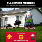 Catchmaster Pro Series Fly Bag 8-Pack, Hanging Fly Trap Outdoor Home, Bug Catcher and Flying Insect Trap with Natural Attractant, Pet Safe Pest Control, XL Bag for Backyard, Pool, Patio & Camping
