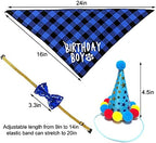 Dog Birthday Party Supplies, Dog Birthday Decorations Boy, Lets Pawty Balloons Banner, Dog Birthday Bandana, Dog Birthday Boy Hat Scarfs