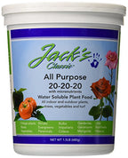 Jack's Classic All Purpose Fertilizer, 20-20-20 with Micronutrients and Plant Food, 1.5lbs