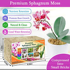 Legigo 2.2LBS Premium Sphagnum Moss for Plants 40QT Natural Succulent Carnivorous Plant Moss Dried, Long Fiber Orchid Moss for Repotting Succulent Sarracenia Potted Plants Gardening and Reptiles