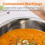 Goldlion Accessories for Ninja Foodi 6.5 Qt, Stainless Steel Inner Pot, Inner Pot Cover