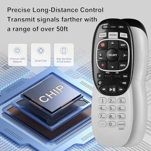 New RC73 Universal IR Replacement Remote Control Compatible with DIRECTV HR54 C61 Mode Replaces RC72 RC71