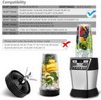 7 Fins Blender Blade Replacement Parts Compatible with Ninja Blender Top Lid Accessories for Ninja Auto iQ BL682-30 BL642-30 BL450-30 BL482-30 BL687CO-30 ect.