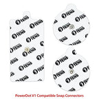 PowerDot 1.0 Compatible Electrodes with Snap Connector. 12 Premium PowerDot 1.0 Compatible Replacement Pads (Version 1 - Snap Connector)