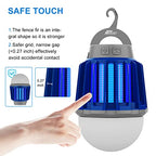 Wisely Bug Zapper Outdoor/Indoor Electric, USB-C Rechargeable Mosquito Killer Lantern Lamp, Portable Insect Electronic Zapper Indoor Trap, with LED Light Blue 1PK
