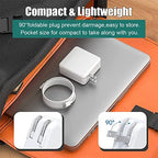 Compatible with MacBook Pro Charger,61W Replacement Charger for i.Phone 16/15,MacBook Pro16,15,14,13 inch,MacBook 12 Inch,MacBook Air 13 Inch,iPad Pro and Other USB C Interface Devices